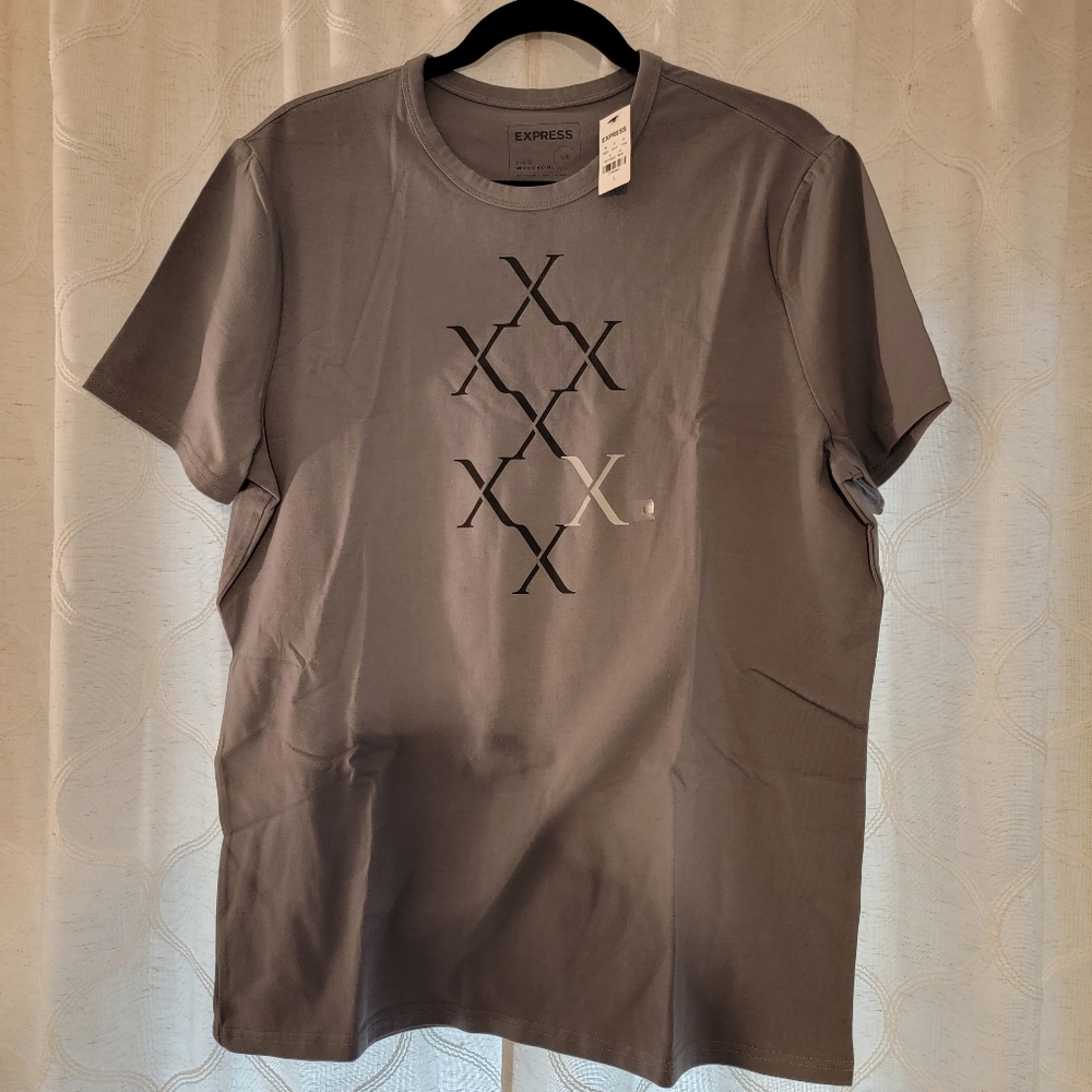 Express Gray Graphic Tee